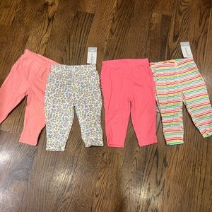 Bundle of 4 Carter’s 6month girl pants